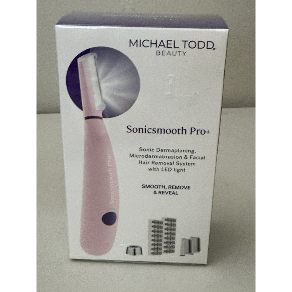 Michael Todd Beauty Sonicsmooth Pro+ 2-in-1 Sonic Dermaplanning Exfoliation NEW